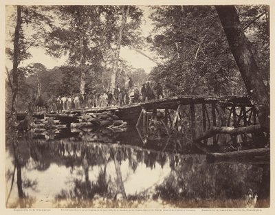 Military Bridge across the Chickahominy by David B. Woodbury